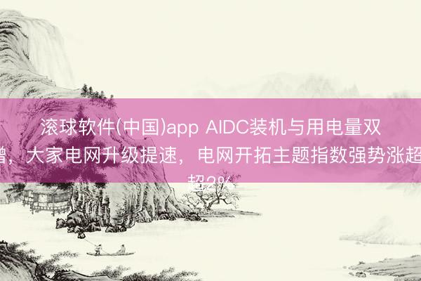 滚球软件(中国)app AIDC装机与用电量双高增，大家电网升级提速，电网开拓主题指数强势涨超2%