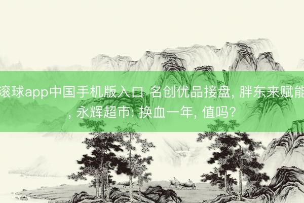 滚球app中国手机版入口 名创优品接盘， 胖东来赋能， 永辉超市: 换血一年， 值吗?