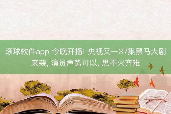 滚球软件app 今晚开播! 央视又一37集黑马大剧来袭， 演员声势可以， 思不火齐难