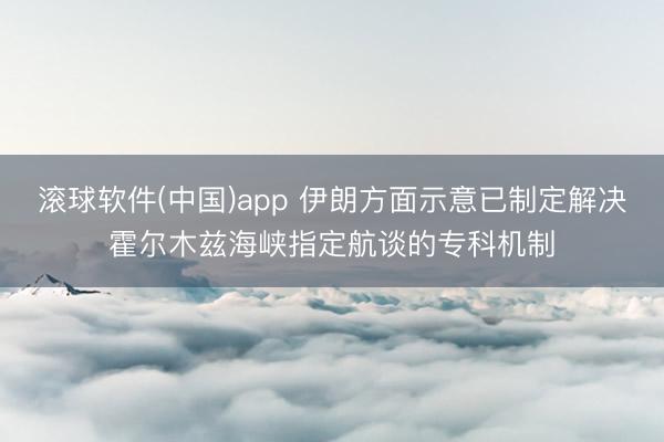 滚球软件(中国)app 伊朗方面示意已制定解决霍尔木兹海峡指定航谈的专科机制