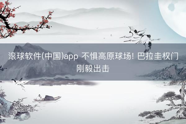滚球软件(中国)app 不惧高原球场! 巴拉圭权门刚毅出击