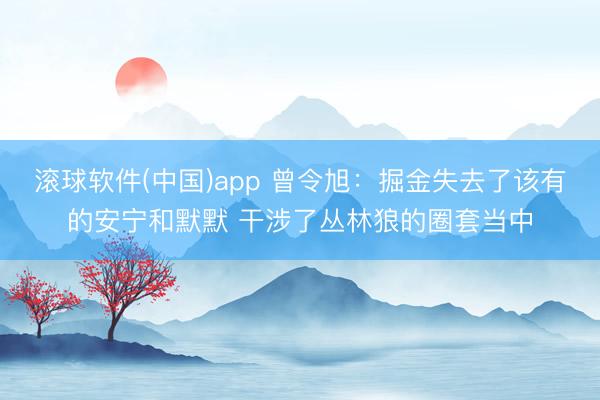 滚球软件(中国)app 曾令旭：掘金失去了该有的安宁和默默 干涉了丛林狼的圈套当中